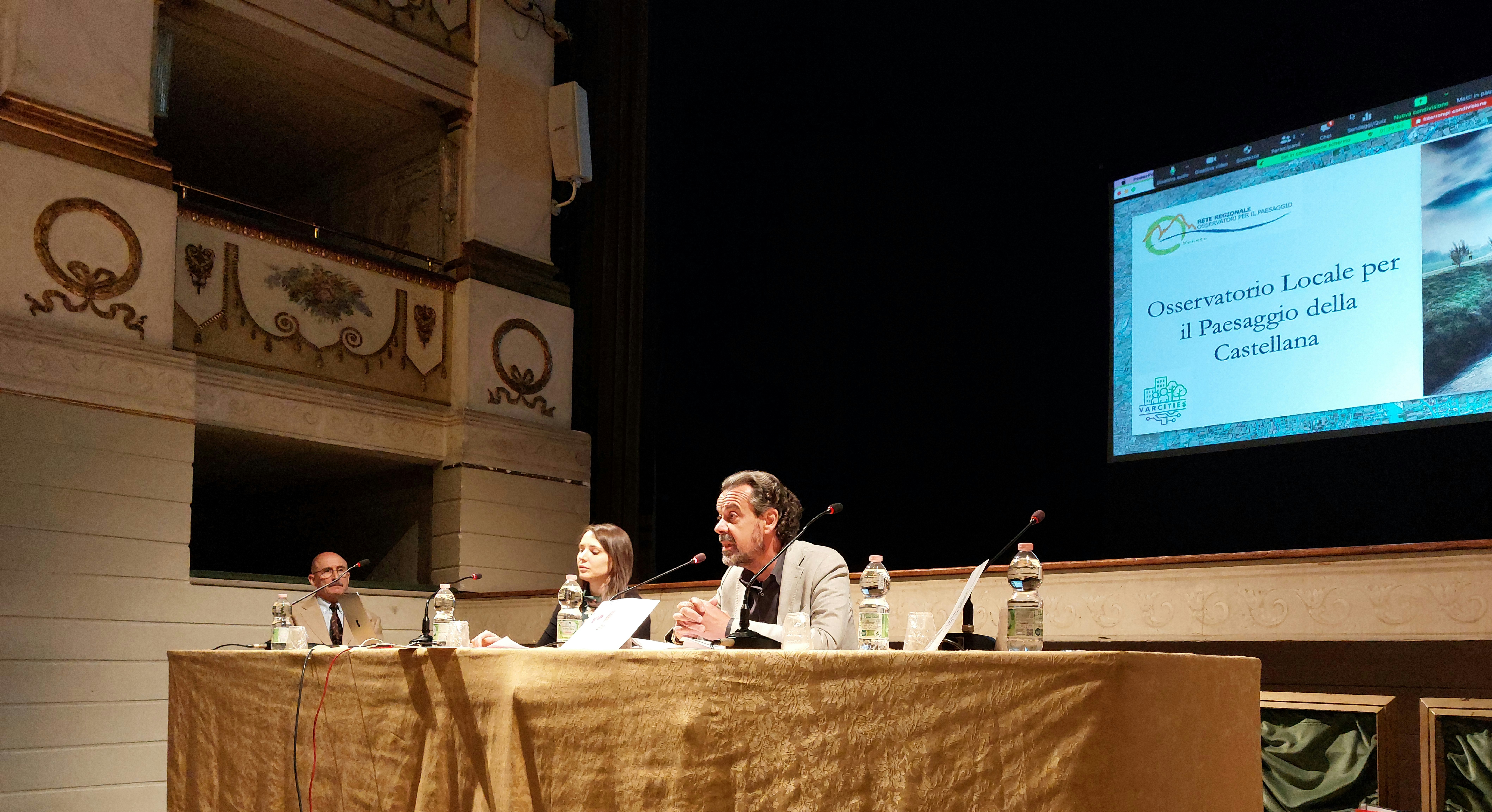 Un momento dell'incontro: Sindaco Simone Baggio, Prof. Raffaele Cavalli e Dott. Ilaria Dal Molin